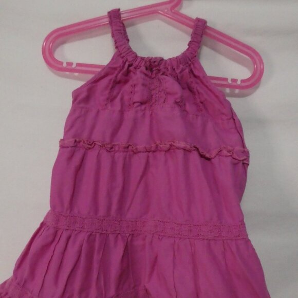 CHILDREN'S PLACE 3T Toddler Girls Charming Pink Tiered Halter Dress - Picture 6 of 16